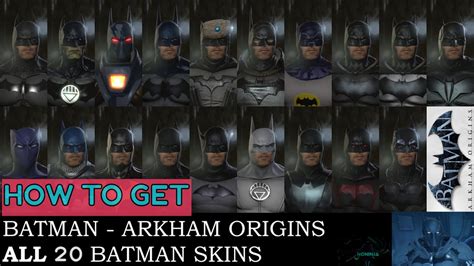 How To Get Batman Arkham Origins All Skins Costumes Dlc Included