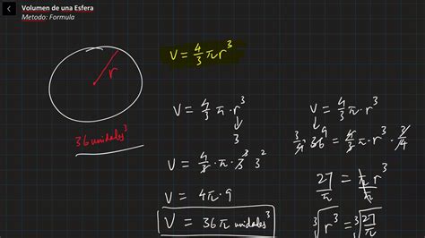 Volumen De Una Esfera Matematicas Ken Youtube