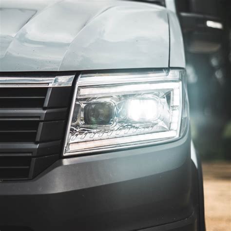 Vw Crafter Headlights Drl Led Chrome Transporter Hq