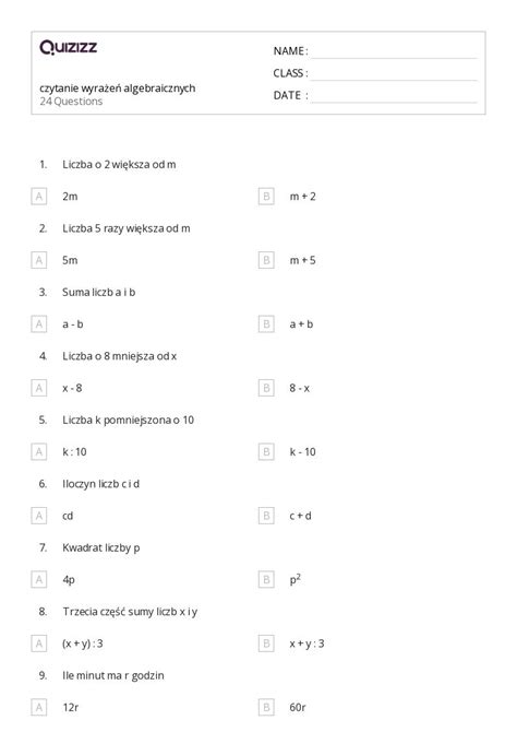 Ponad Czytanie Arkuszy Roboczych Dla Klasa W Quizizz Darmowe I