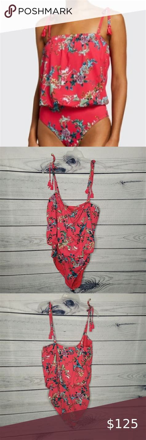 Johnny Was Malakye Floral Blouson Swimsuit Size Xl Johnny Was Plus