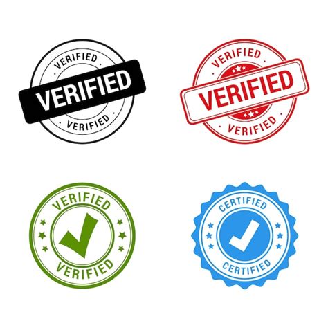 Premium Vector Verified And Certified Rubber Stamps Seal Vector