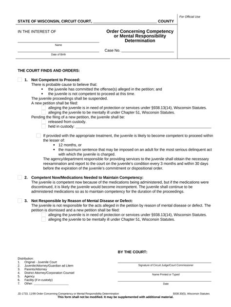 Competency Determination Doc Template PdfFiller