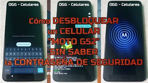 Cómo desbloquear un celular Moto G52 sin saber la contraseña de