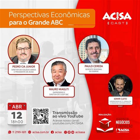 Palestra Da Acisa Aborda Perspectivas Econ Micas Para O Abc