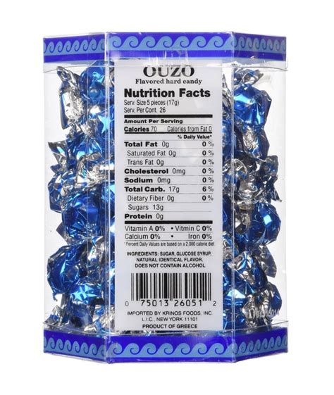 Krinos Ouzo Candy Greek Favorite Licorice Flavored Treat