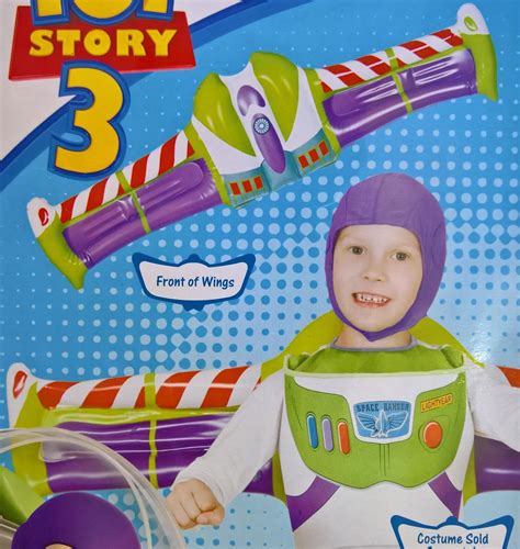 ~ Toy Story Buzz Lightyear Jet Pack Inflatable Costume Wings Disney