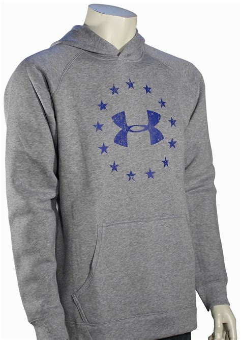 Under Armour Freedom Pullover Hoody True Grey Heather Ultra Blue