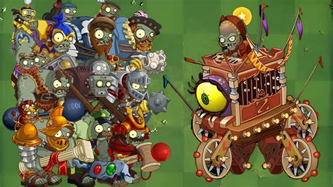 Plants Vs Zombies All Gargantuar Vs Circus Zomboss Youtube