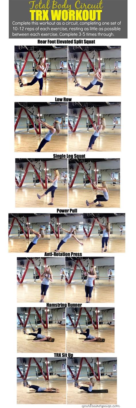 Total Body Circuit TRX Workout Make Your Body Your Machine Your