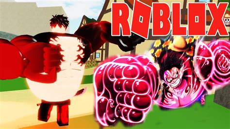 Roblox Sức Mạnh Bá Đạo Gear 4 Của Luffy Trái Ác Quỷ Gomu Gomu Nomi