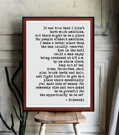 Charles Bukowski The Laughing Heart Quote Art Print Unique Etsy