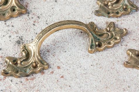 Antique Furniture Dresser Handles Stock Photo Image Of Handle