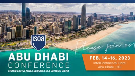 2023 Isoa Abu Dhabi Conference Middle East And Africa Evolution In A