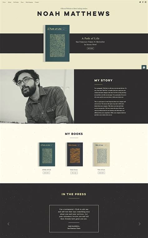 Author Website Templates