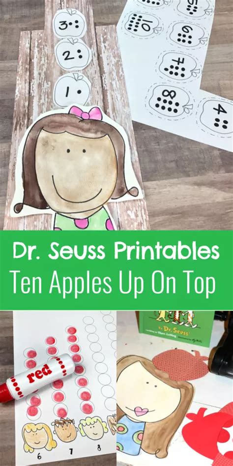 Dr Seuss Printables For Ten Apples Up On Top Laura Kellys Inklings