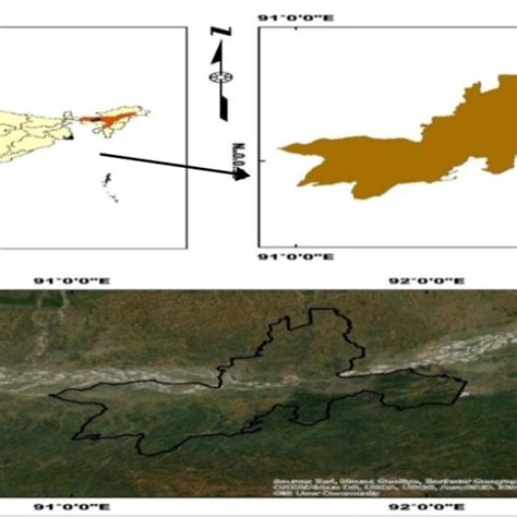 Kamrup including Kamrup Metropolitan district is shown in the map with ...