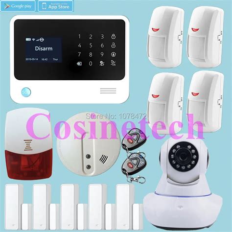 Smart APP Controlled GSM WIFI Alarm System Wireless Security RFID Alarm ...