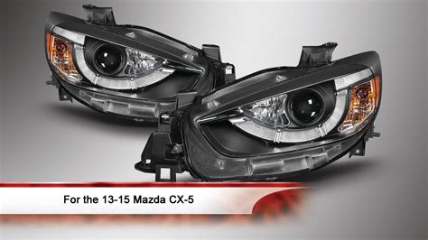 13 15 Mazda Cx 5 Drl Led Projector Headlights Youtube