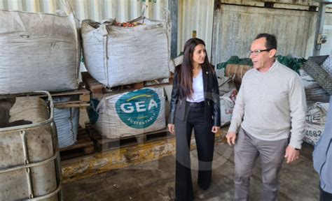 Agustina Propato visitó la planta de biogas Eittor estamos