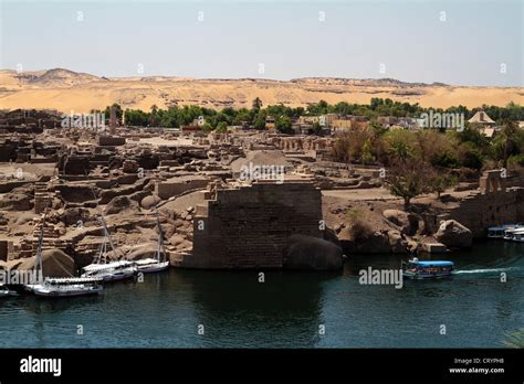 Elephantine Island In Aswan Egypt Stock Photo Alamy