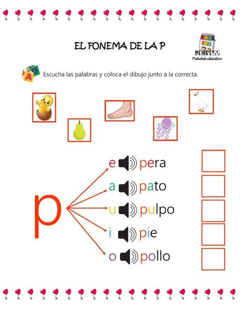 Ficha Online De El Fonema Para De Kinder Puedes Hacer Los