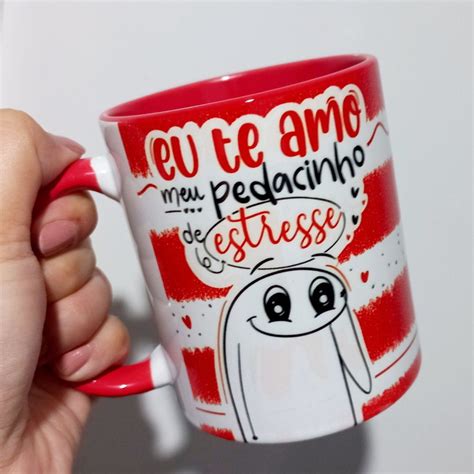 Caneca Flork Eu Te Amo Meu Pedacinho De Estresse Elo7