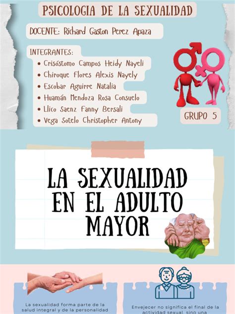 Exposicion La Sexualidad En El Adulto Mayor Pdf