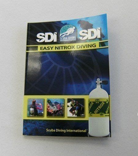 Sdi Easy Nitrox Manual With Kq Booklet Dive Right In Scuba