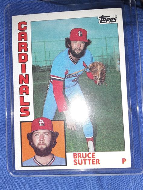 Topps Bruce Sutter Baseball Card Free Shipping Mvp Hof