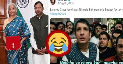 Budget 2024 Funny Memes Nirmala Sitharaman Viral Budget Funny Jokes