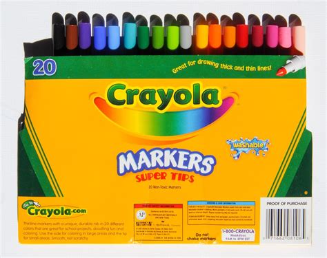 Count Crayola Super Tips Markers Jenny S Crayon Collection