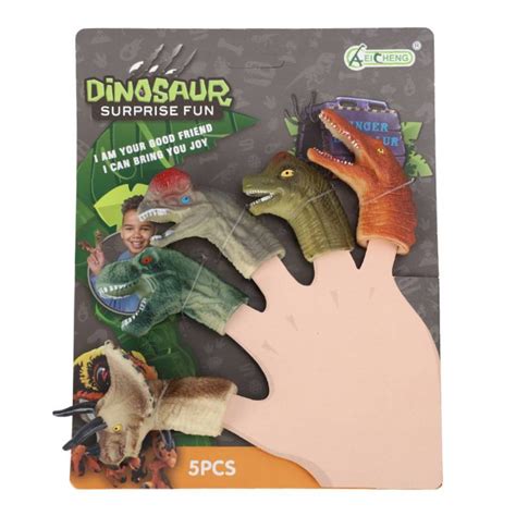 Dinosaur Finger Puppets Set Of 5 Play2learn