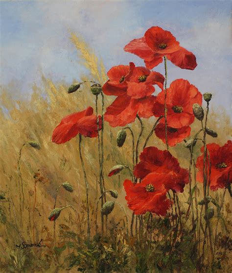 Poppy 12, Large Original Oil Painting, on Canvas, Wall Art - Etsy