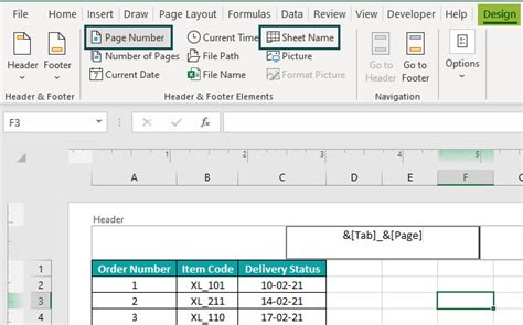 Header And Footer In Excel How To Addremovecustomize