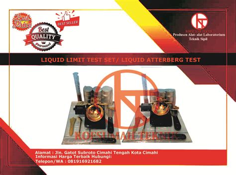 Jual Liquid Limit Test Set Alat Laboratorium Atterberg Limit Device