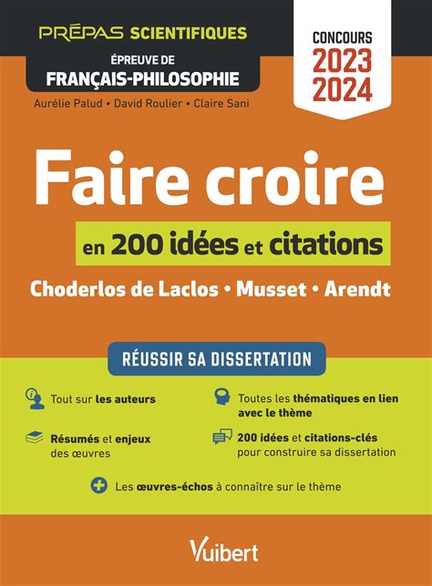 Faire croire en 200 idées et citations clés Vuibert