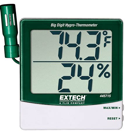 Extech Big Digit Remote Probe Hygro Thermometer Instruction Manual