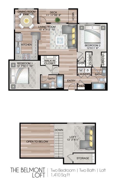 Loft Apartment Floor Plans