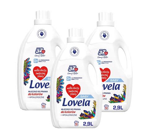 Lovela Baby Hipoalergiczne Mleczko Do Prania 3x2 9L Kolor 9497529435