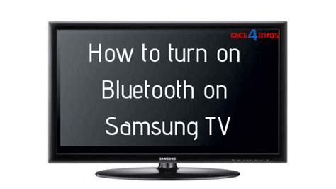 How to turn on Bluetooth on Samsung TV