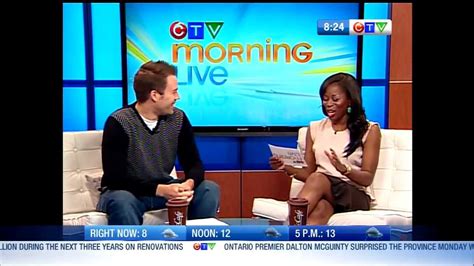 Dj Anchor And Andrea Bain On Ctv Morning Live Saskatoon 20 Oct 16th 2012