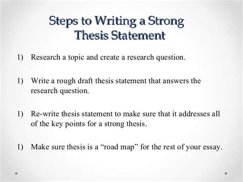 How To Write A Thesis Statement Examples And Rules Steps To Writing A