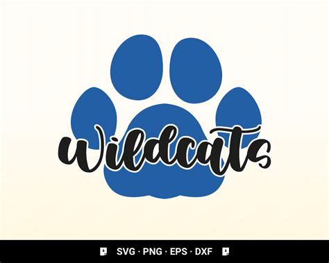 Wildcat Svg Wildcat Pride School Spirit School Mascot Svg Etsy