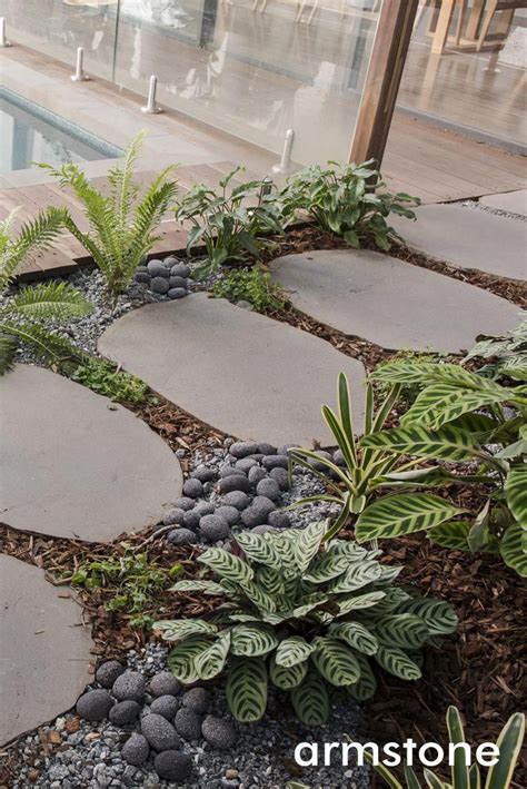 Avatar Organic Shape Bluestone Stepping Stones Garden Design Garden