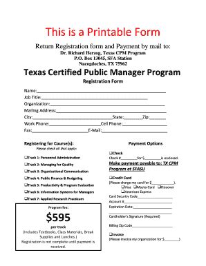 Fillable Online Sfasu This Is A Printable Form Fax Email Print Pdffiller