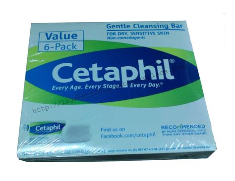 Cetaphil Antibacterial Gentle Cleansing Bar Sensitive 4 5 Oz 6 Count