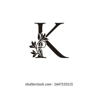 Letter K In Calligraphy