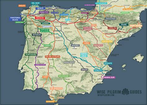 The Wise Pilgrim Camino Map The Camino Provides