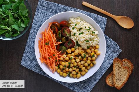 Ensalada de garbanzos tostados con mijo Receta de cocina fácil